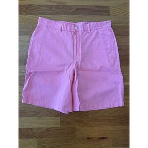 Vineyard Vines Club Short Pink Cotton Twill Shorts Size 32